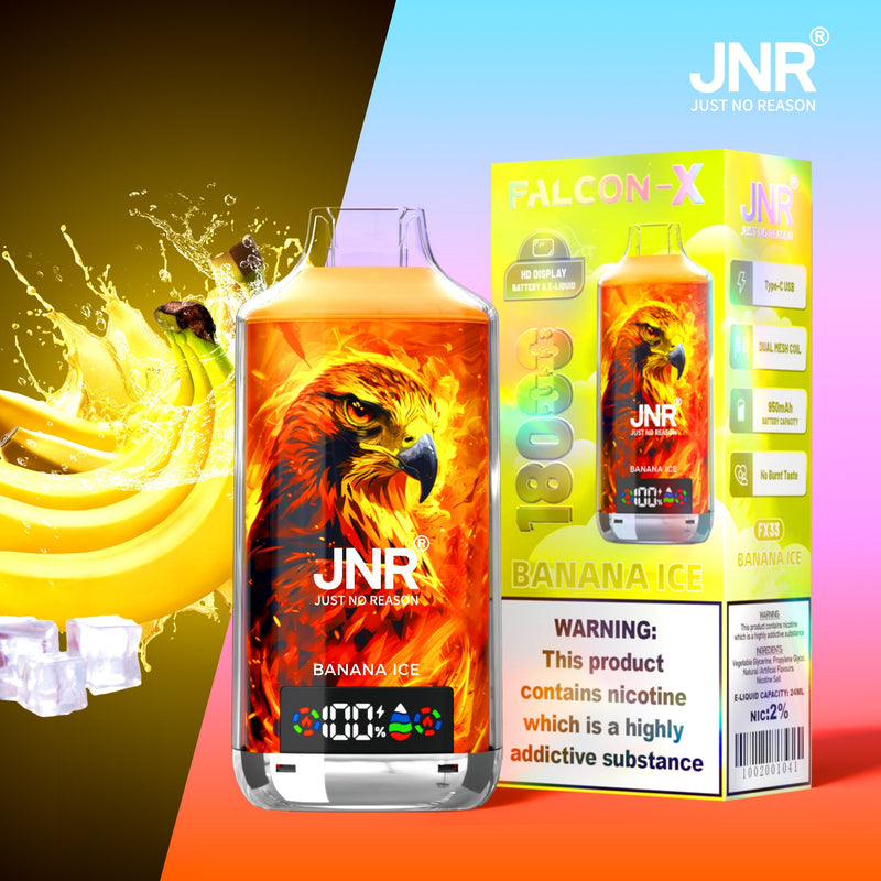 JNR Falcon X 18000 Puffs Disposable Vape (Box of 10)