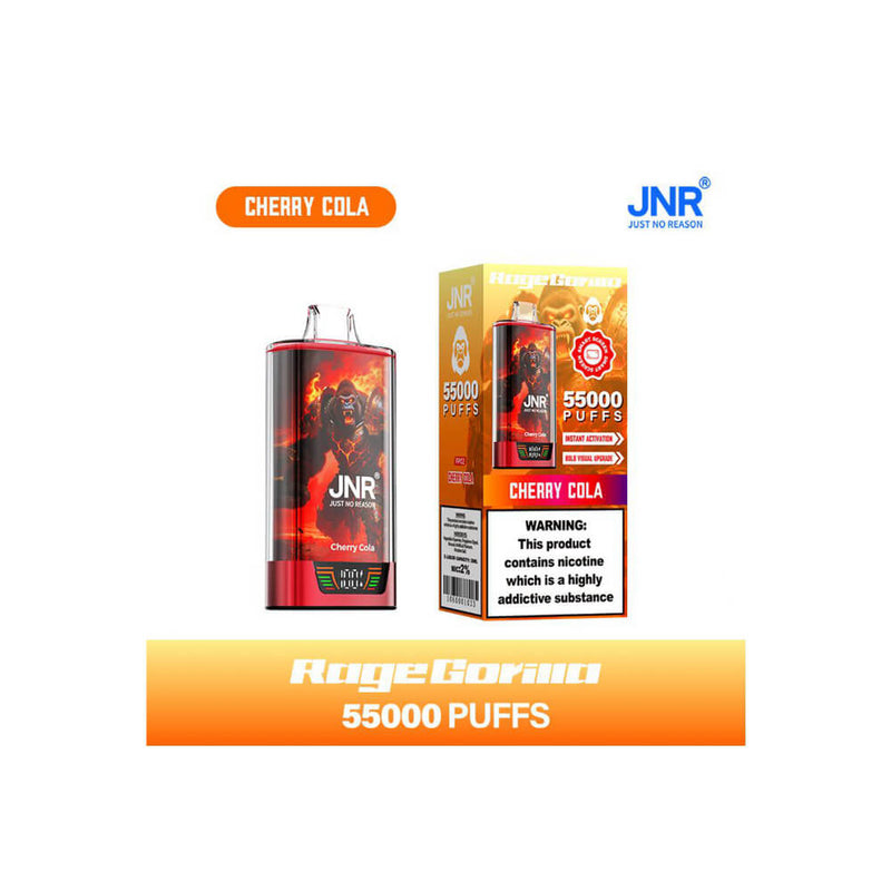 JNR Rage Gorilla 55000 Puffs Disposable Vape (Box of 10)