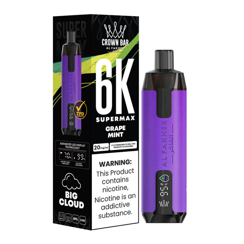 Al Fakher Supermax 6000 Puffs Disposable Vape (Box of 10)