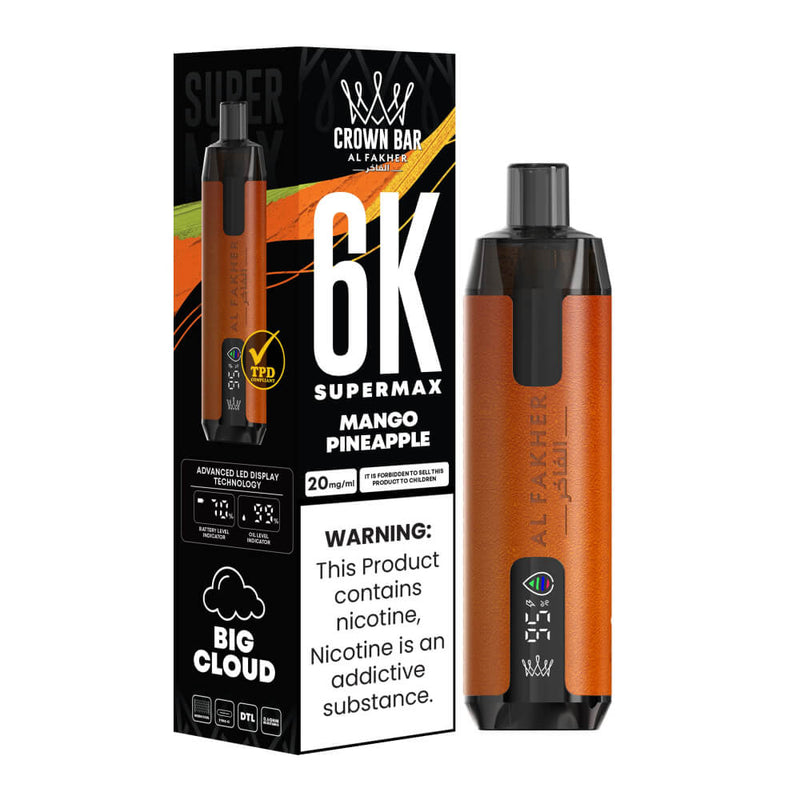 Al Fakher Supermax 6000 Puffs Disposable Vape (Box of 10)