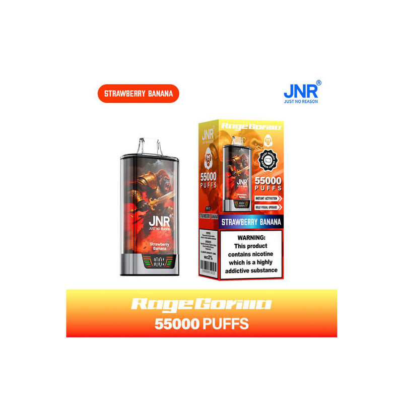JNR Rage Gorilla 55000 Puffs Disposable Vape (Box of 10)