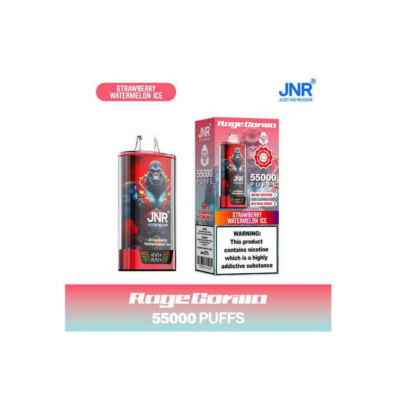 JNR Rage Gorilla 55000 Puffs Disposable Vape (Box of 10)