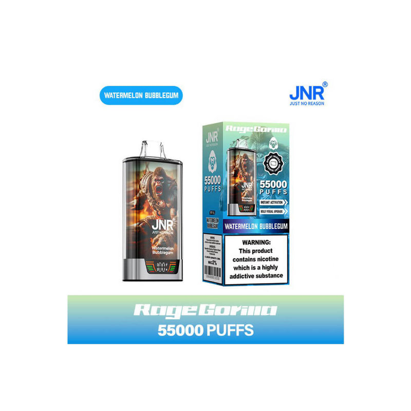 JNR Rage Gorilla 55000 Puffs Disposable Vape (Box of 10)