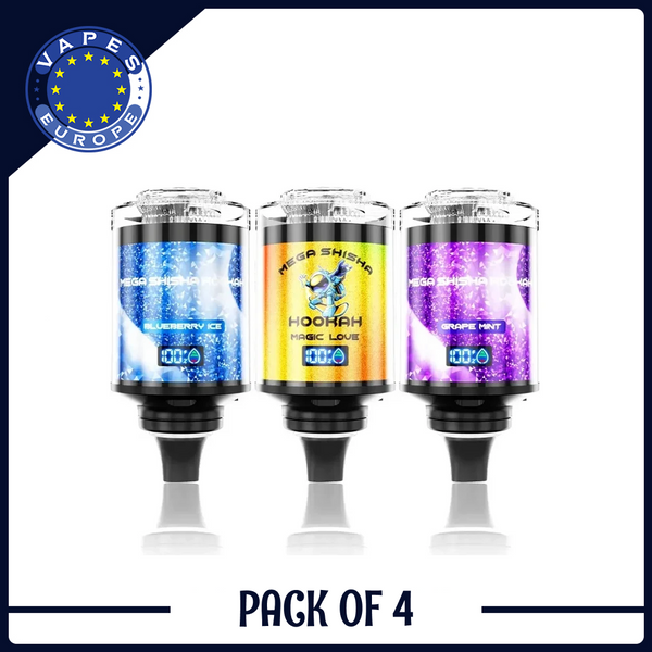 JNR Mega Shisha Hookah 100k Puffs Disposable Vape (Box of 4)