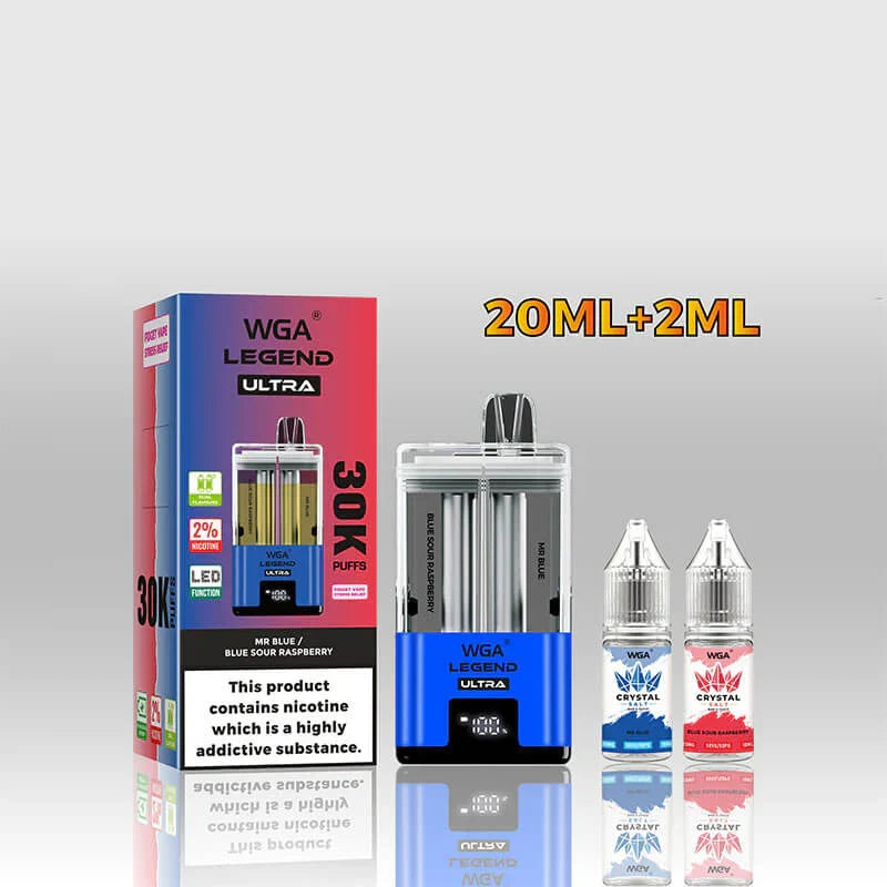 WGA Crystal Legend Ultra 30000 Puffs Disposable Vape (Box of 10)
